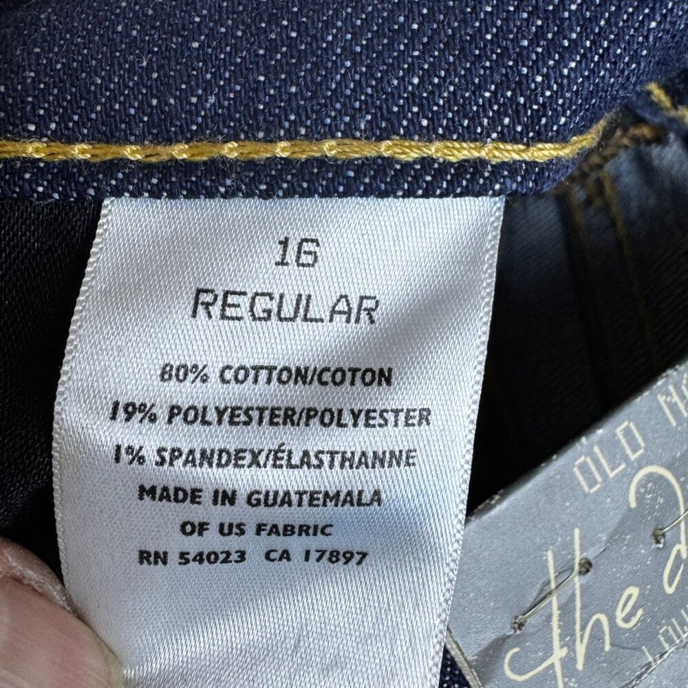 Old Navy Womens The Diva Skinny Stretch Jeans 16 Regular Dark Wash Lowest Rise - Picture 7 of 7